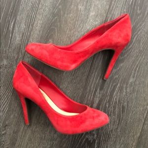 Jessica Simpson Marya Red Suede Pump Size 10